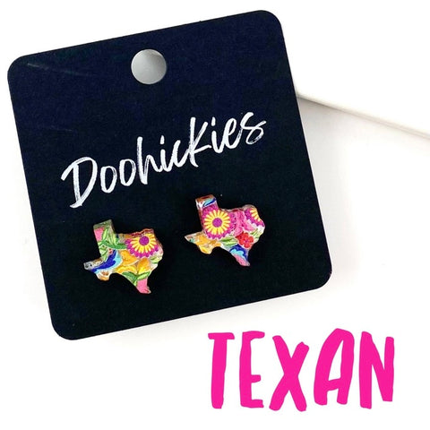 Floral Texas Stud Earrings