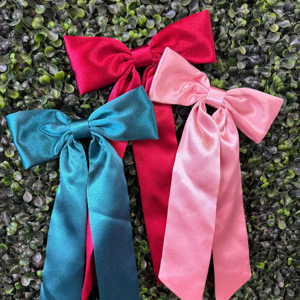 Lily Long Tailed Hair Bows - Multiple Colors