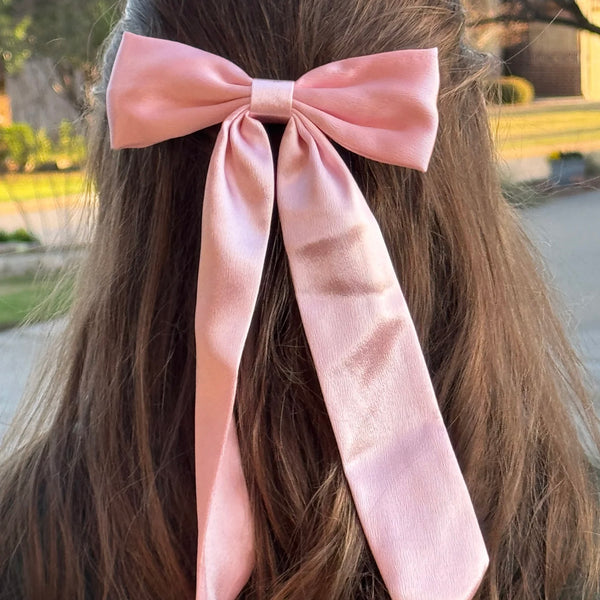 Lily Long Tailed Hair Bows - Multiple Colors