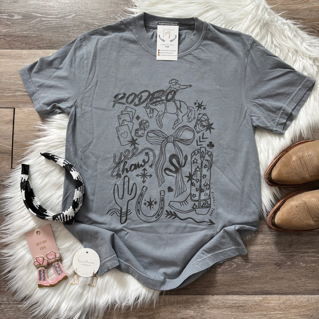 Rodeo Icon Charcoal Tee