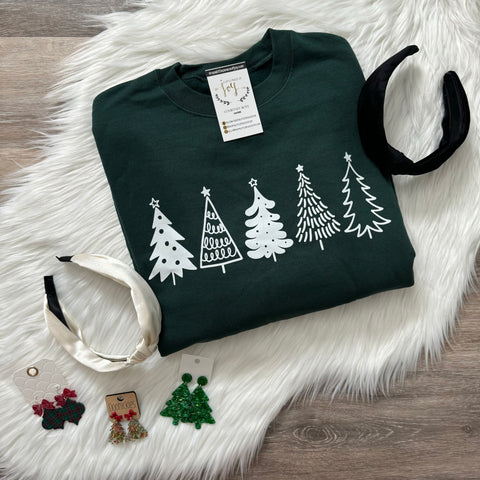 Classic Trees Forest Green Sweatshirt