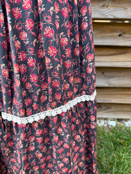 Autumn Floral Rust Mix Skirt