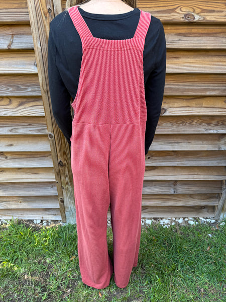 Karli Boho Overalls - Rust