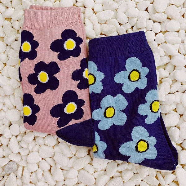 Daisy Sock Set - Pink/Blue