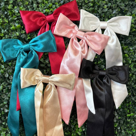 Lily Long Tailed Hair Bows - Multiple Colors